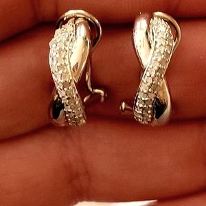 1/2 ctw latch back diamond earrings